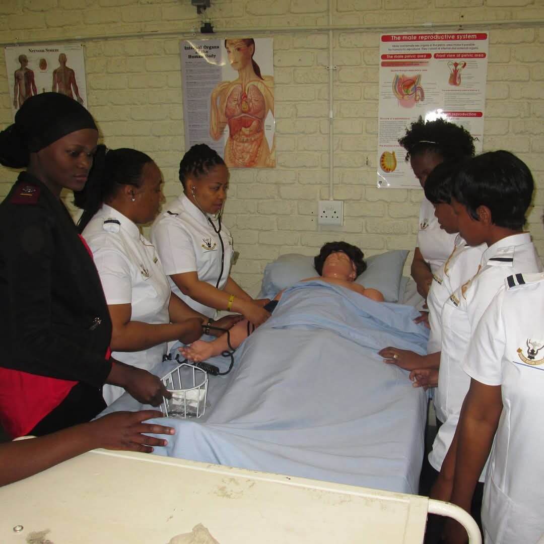 Nursing students in class